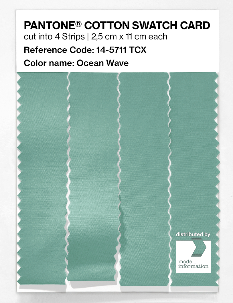 Artikelbild 3 des Artikels “PANTONE® COTTON SWATCH CARD 14-5711 TCX Ocean Wave “