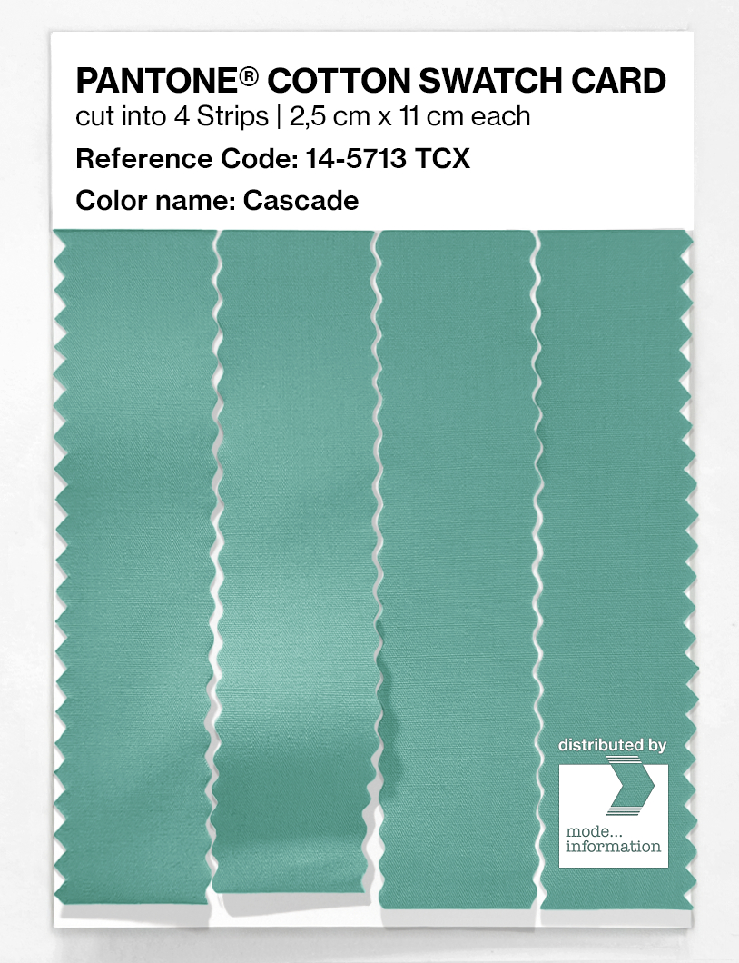 Artikelbild 3 des Artikels “PANTONE® COTTON SWATCH CARD 14-5713 TCX Cascade “