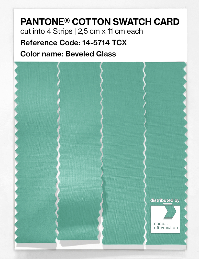 Artikelbild 3 des Artikels “PANTONE® COTTON SWATCH CARD 14-5714 TCX Beveled Glass “