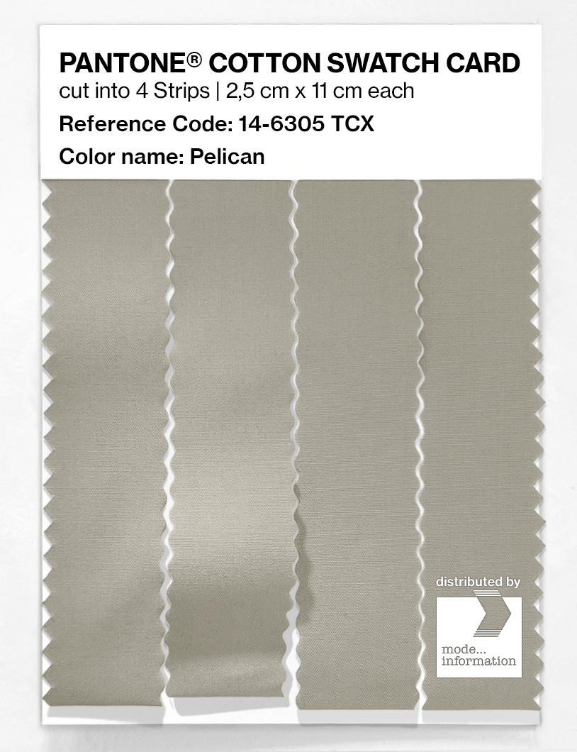 Product image 3 of the product “PANTONE® COTTON SWATCH CARD 14-6305 TCX Pelican ”