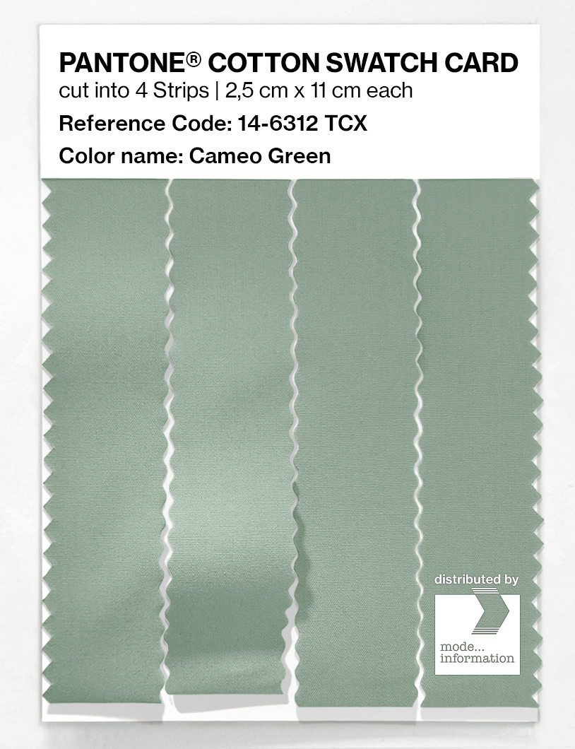 Artikelbild 3 des Artikels “PANTONE® COTTON SWATCH CARD 14-6312 TCX Cameo Green “