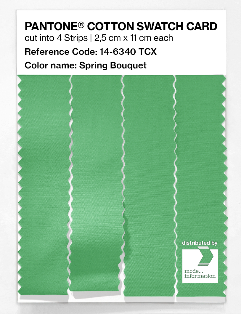 Product image 3 of the product “PANTONE® COTTON SWATCH CARD 14-6340 TCX Spring Bouquet ”