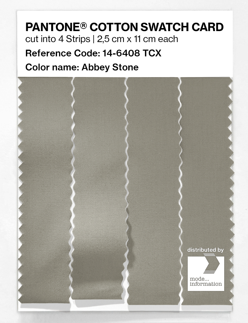 Artikelbild 3 des Artikels “PANTONE® COTTON SWATCH CARD 14-6408 TCX Abbey Stone “