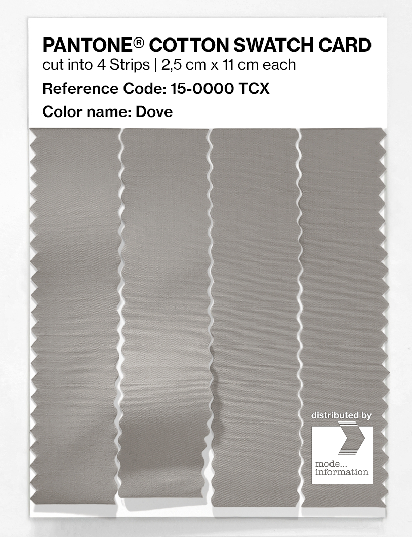 Product image 3 of the product “PANTONE® COTTON SWATCH CARD 15-0000 TCX Dove ”
