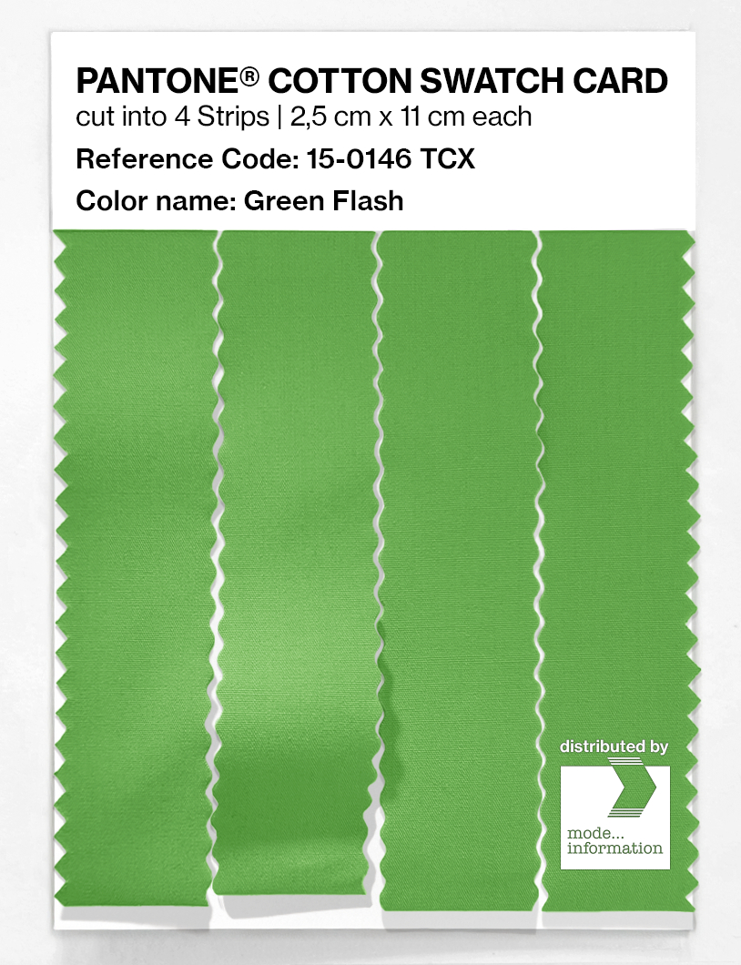 Artikelbild 3 des Artikels “PANTONE® COTTON SWATCH CARD 15-0146 TCX Green Flash “