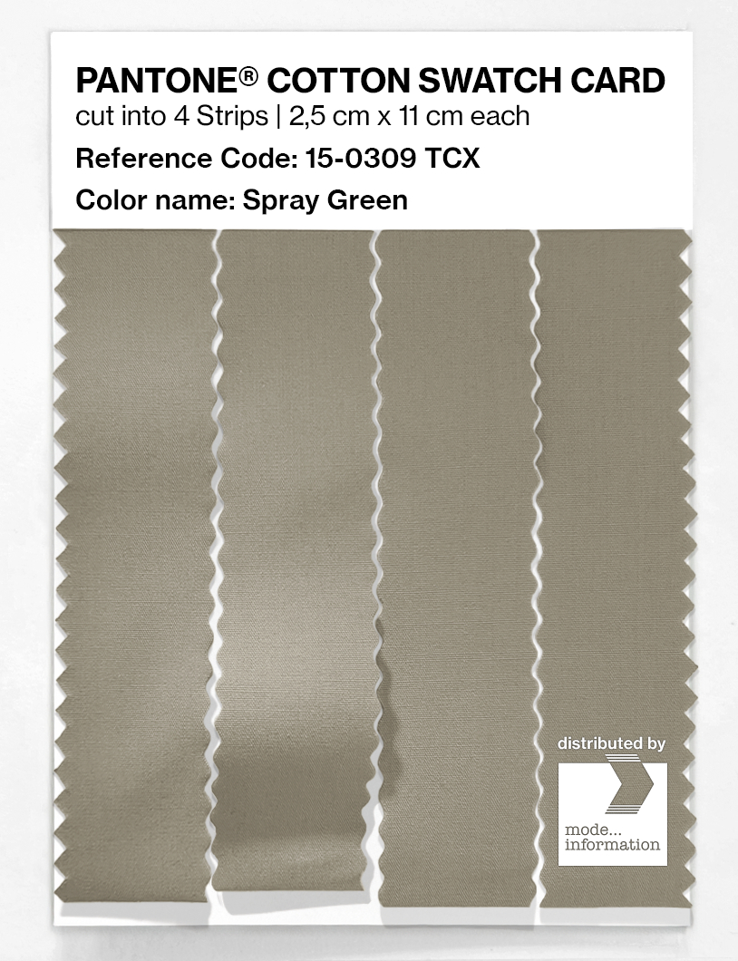 Artikelbild 3 des Artikels “PANTONE® COTTON SWATCH CARD 15-0309 TCX Spray Green “