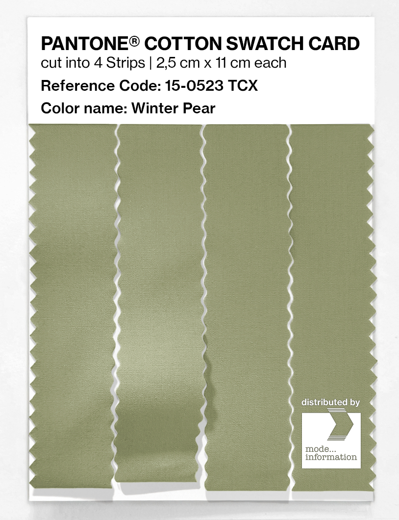 Product image 3 of the product “PANTONE® COTTON SWATCH CARD 15-0523 TCX Winter Pear ”