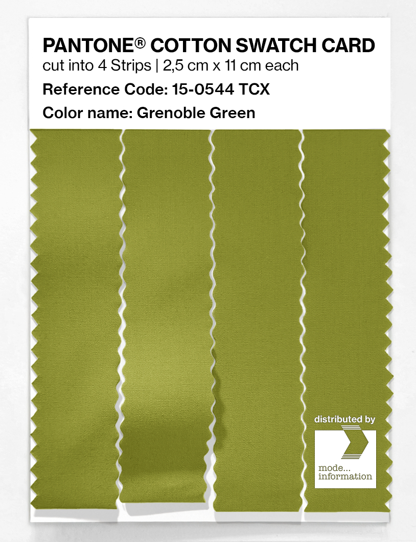Product image 3 of the product “PANTONE® COTTON SWATCH CARD 15-0544 TCX Grenoble Green ”
