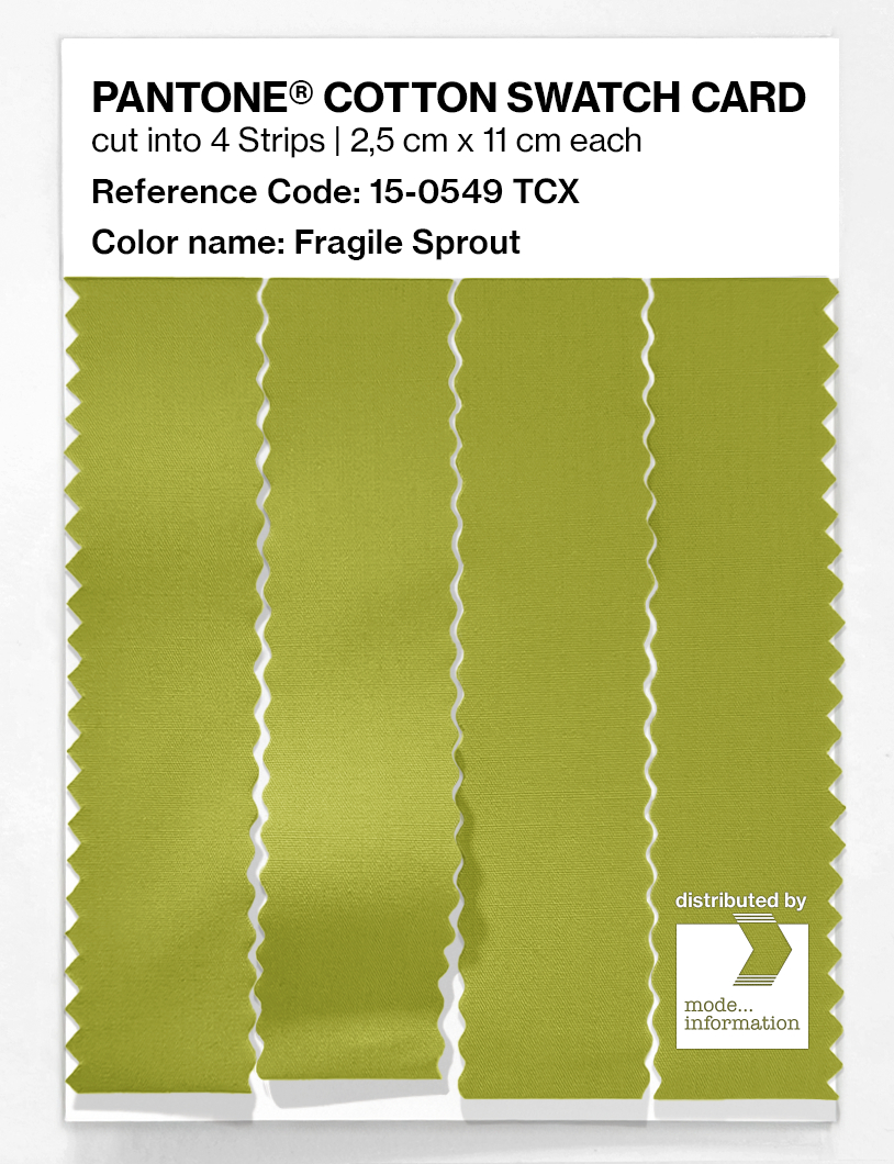 Artikelbild 3 des Artikels “PANTONE® COTTON SWATCH CARD 15-0549 TCX Fragile Sprout “