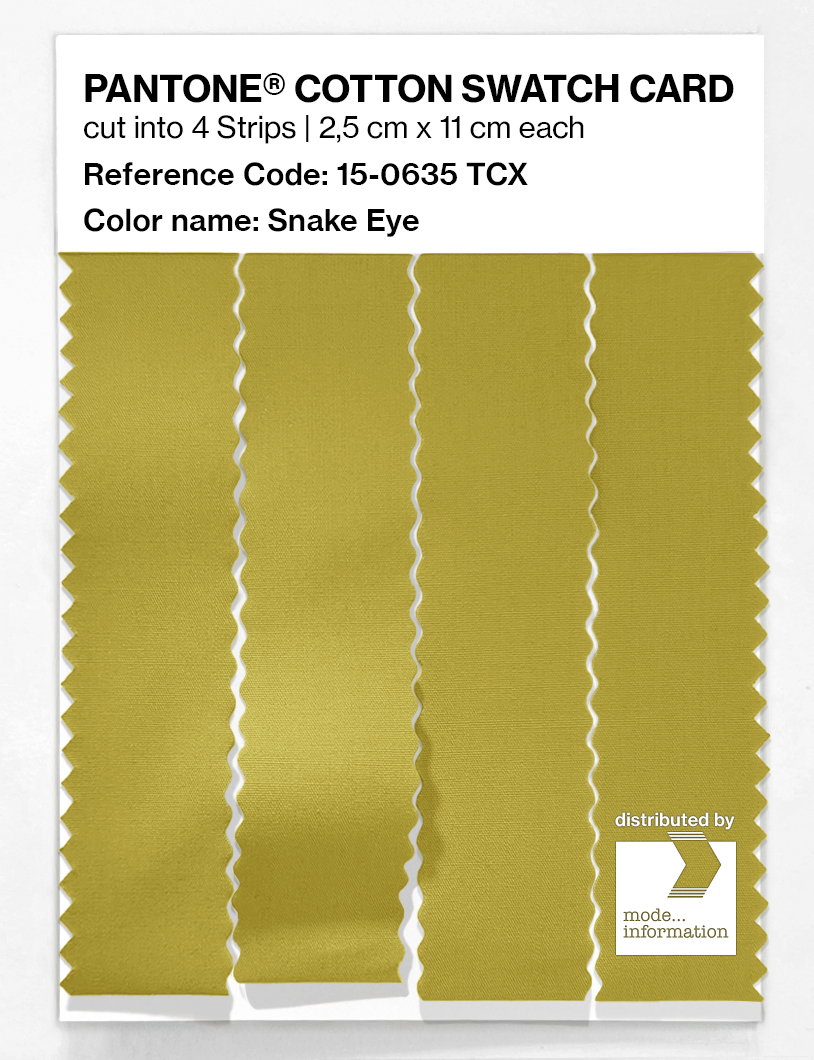 Artikelbild 3 des Artikels “PANTONE® COTTON SWATCH CARD 15-0635 TCX Snake Eye “