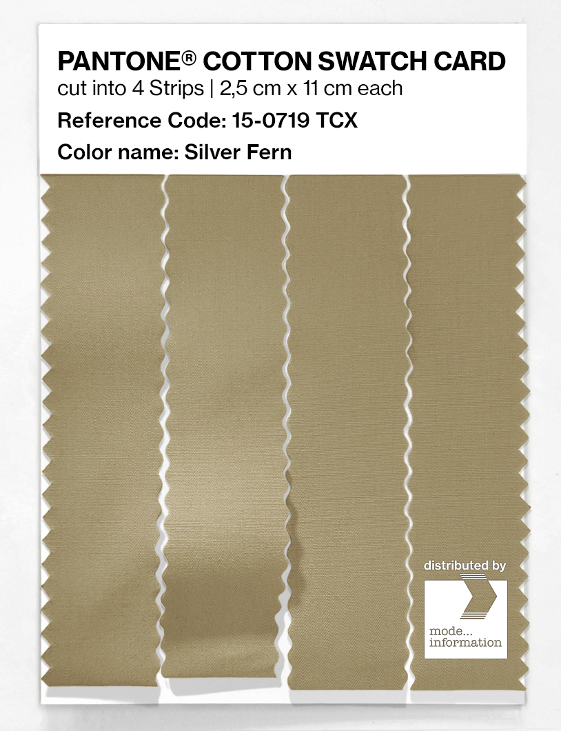 Artikelbild 3 des Artikels “PANTONE® COTTON SWATCH CARD 15-0719 TCX Silver Fern “