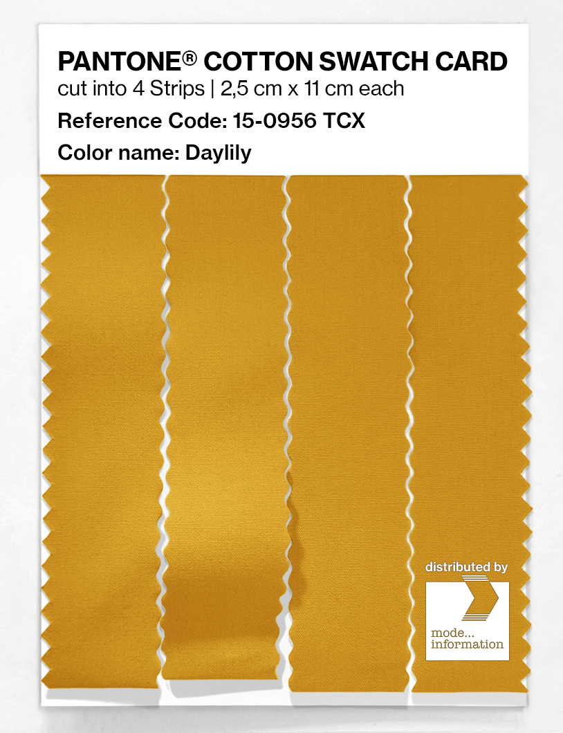 Artikelbild 3 des Artikels “PANTONE® COTTON SWATCH CARD 15-0956 TCX Daylily “