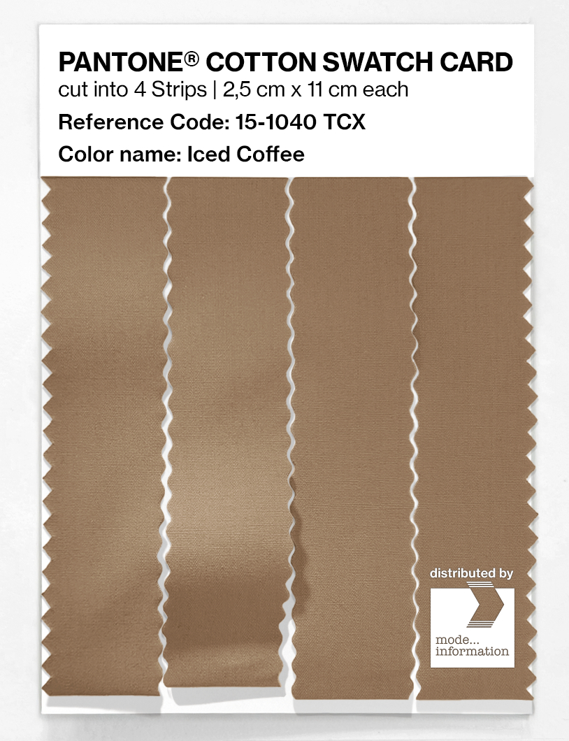 Artikelbild 3 des Artikels “PANTONE® COTTON SWATCH CARD 15-1040 TCX Iced Coffee “