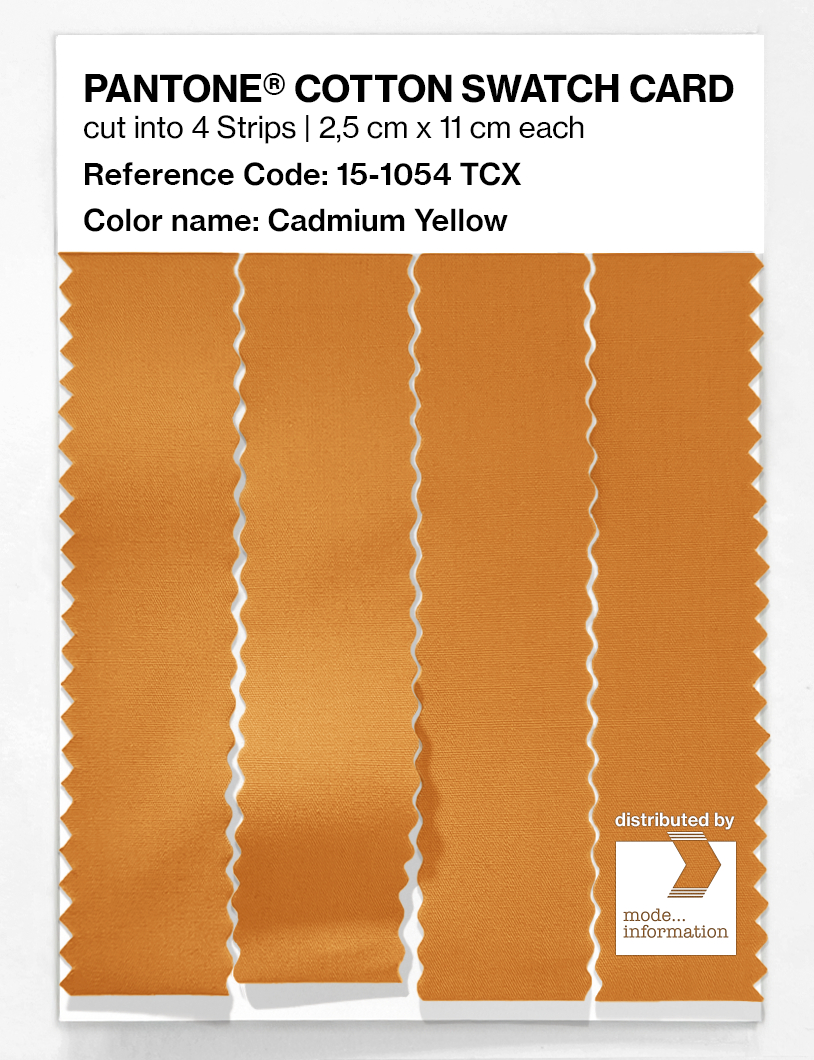 Artikelbild 3 des Artikels “PANTONE® COTTON SWATCH CARD 15-1054 TCX Cadmium Yellow “