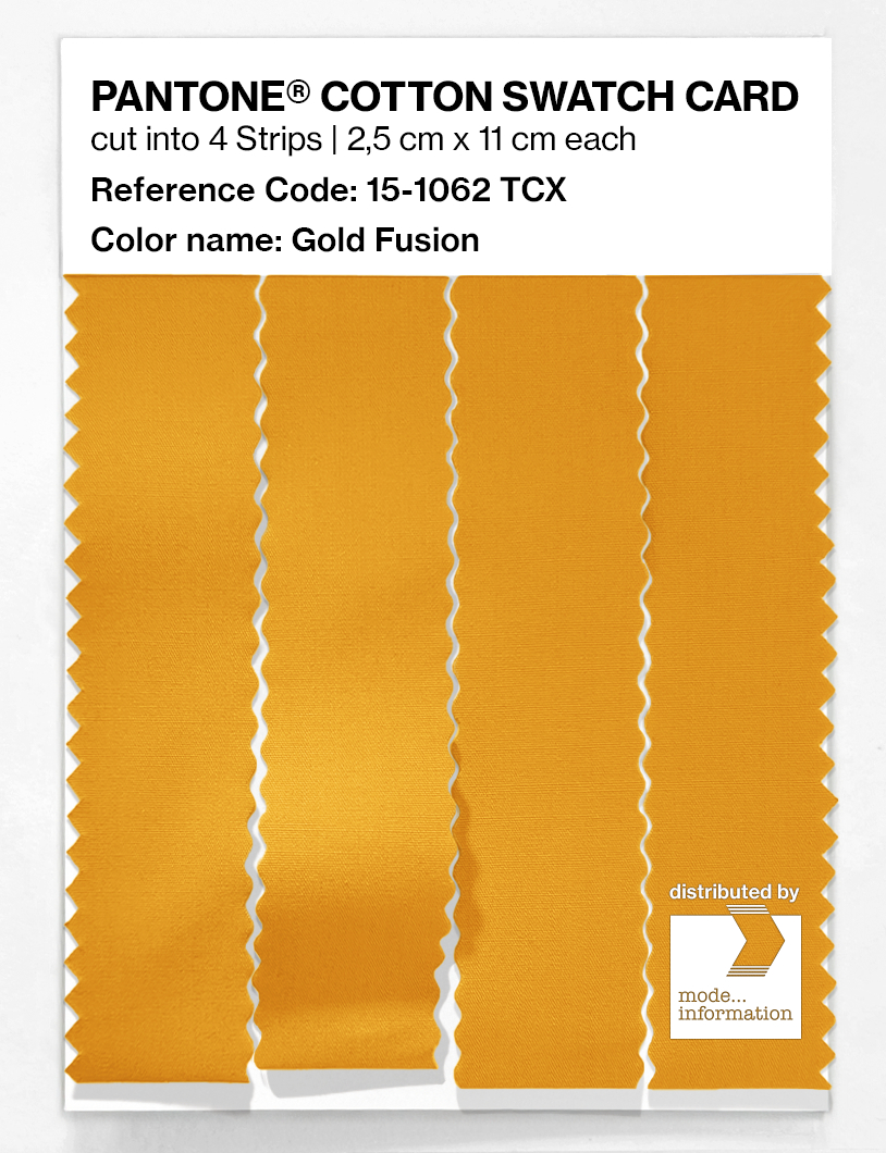 Artikelbild 3 des Artikels “PANTONE® COTTON SWATCH CARD 15-1062 TCX Gold Fusion “