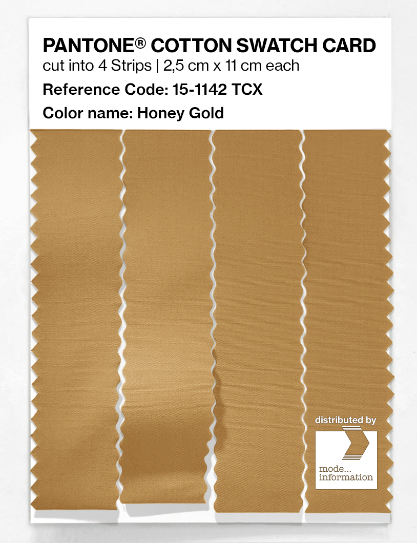 Product image 3 of the product “PANTONE® COTTON SWATCH CARD 15-1142 TCX Honey Gold ”