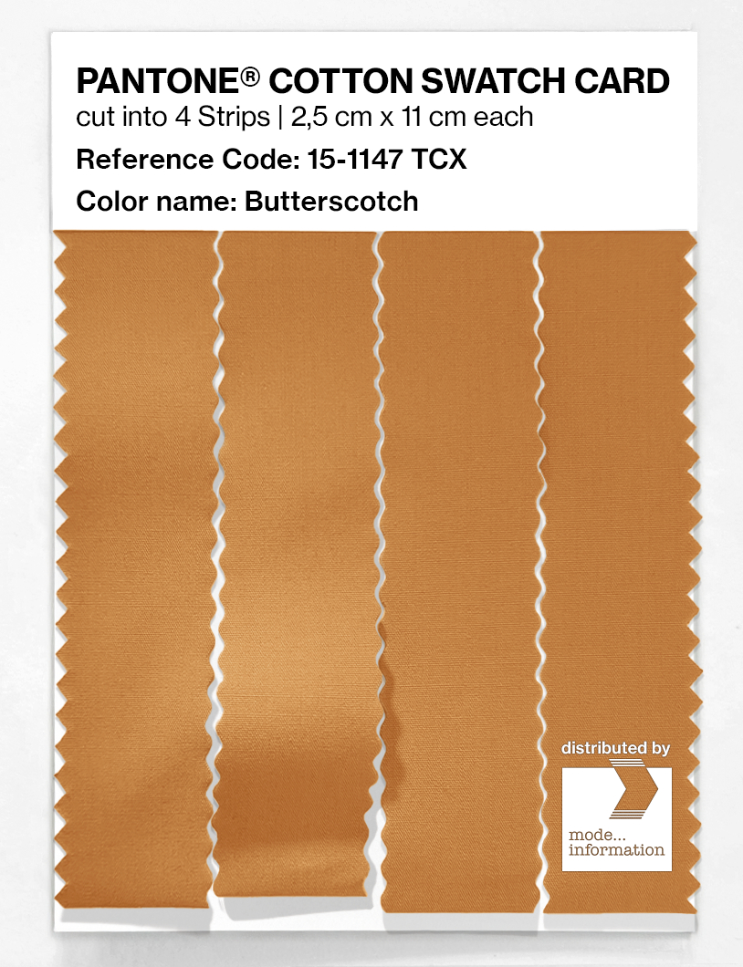 Artikelbild 3 des Artikels “PANTONE® COTTON SWATCH CARD 15-1147 TCX Butterscotch “