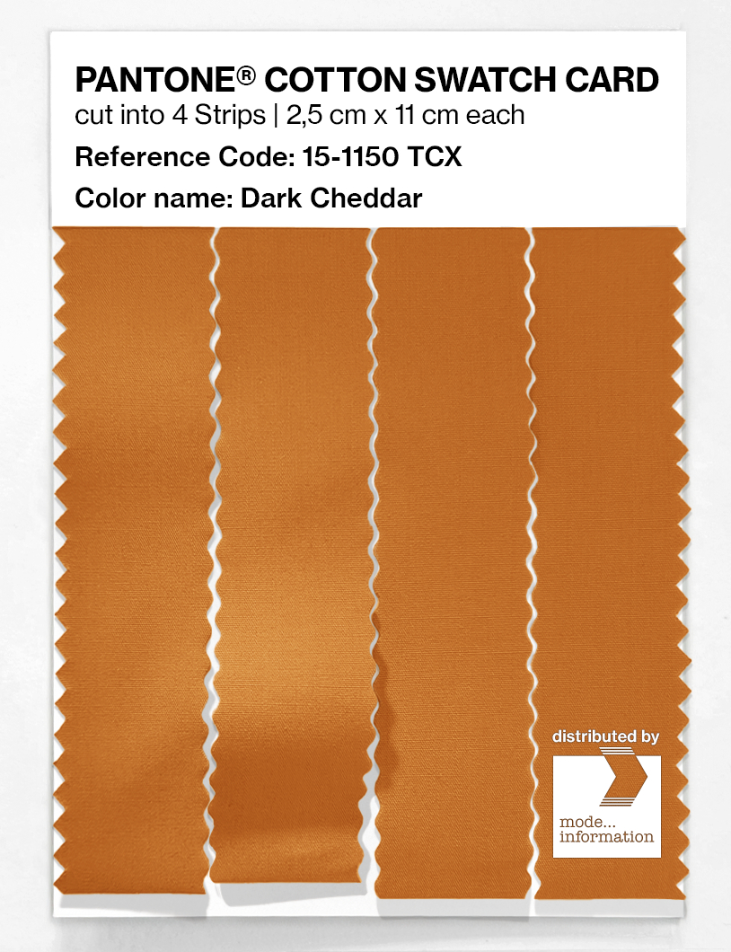 Artikelbild 3 des Artikels “PANTONE® COTTON SWATCH CARD 15-1150 TCX Dark Cheddar “