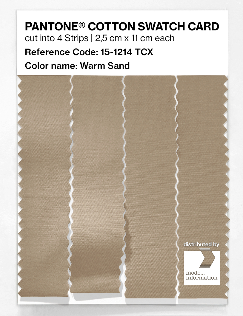 Artikelbild 3 des Artikels “PANTONE® COTTON SWATCH CARD 15-1214 TCX Warm Sand “
