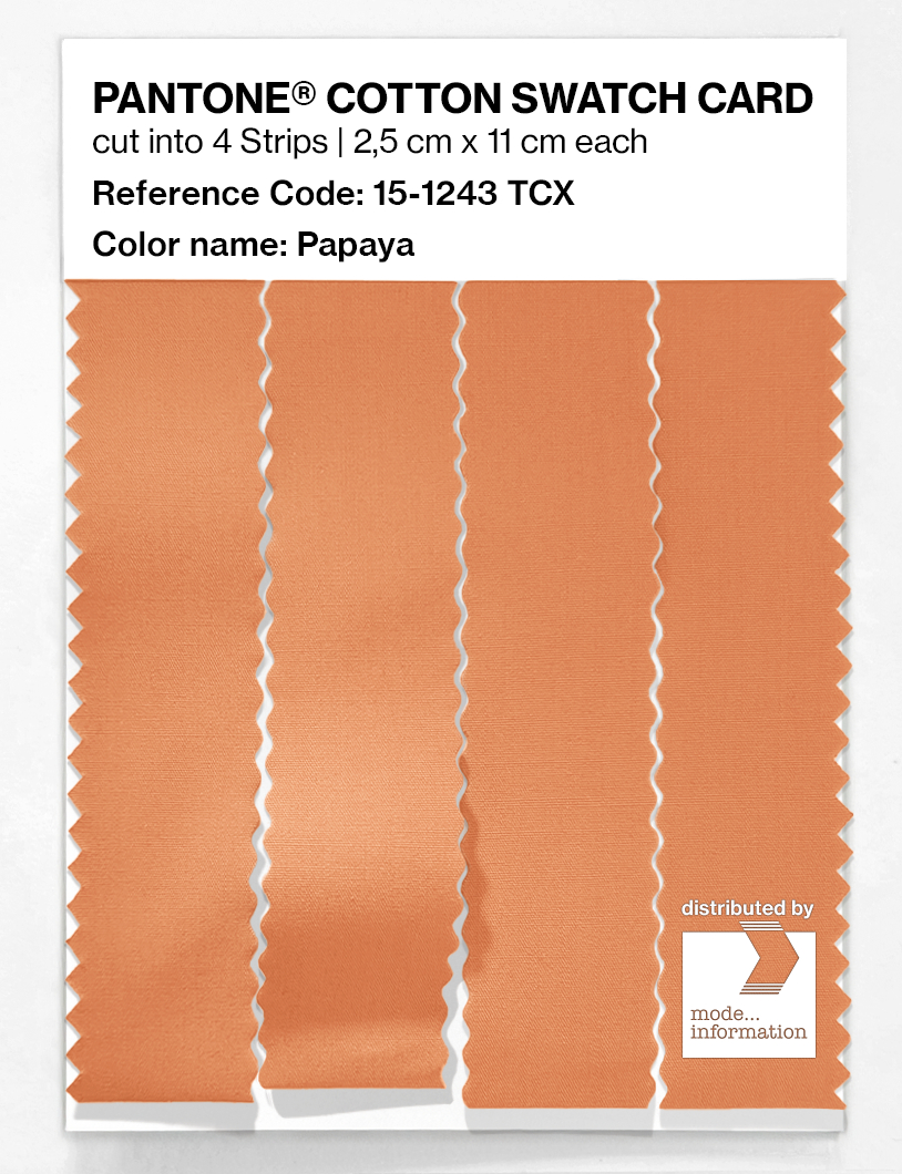 Artikelbild 3 des Artikels “PANTONE® COTTON SWATCH CARD 15-1243 TCX Papaya “