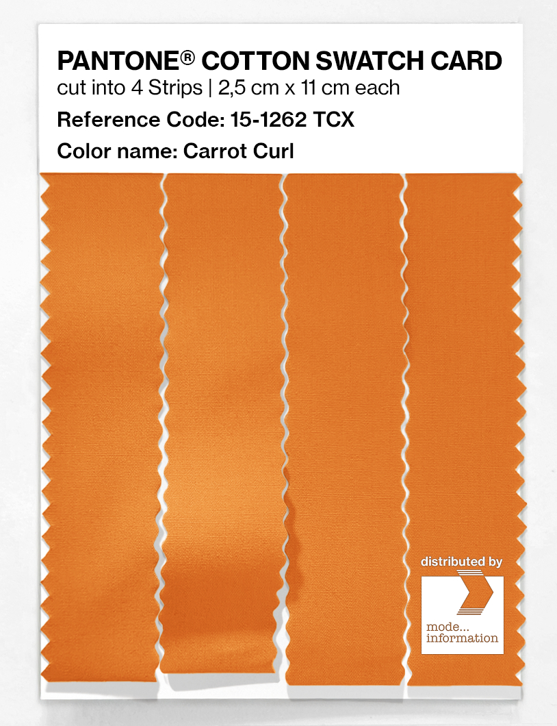 Artikelbild 3 des Artikels “PANTONE® COTTON SWATCH CARD 15-1262 TCX Carrot Curl “