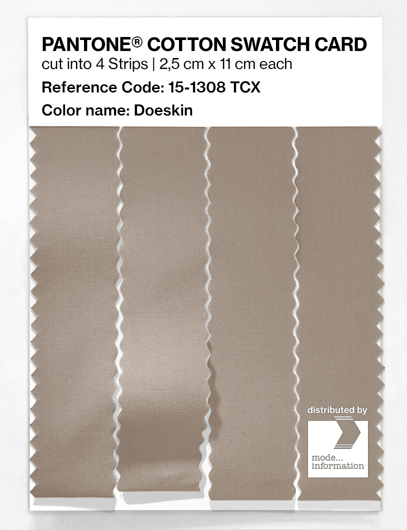 Artikelbild 3 des Artikels “PANTONE® COTTON SWATCH CARD 15-1308 TCX Doeskin “
