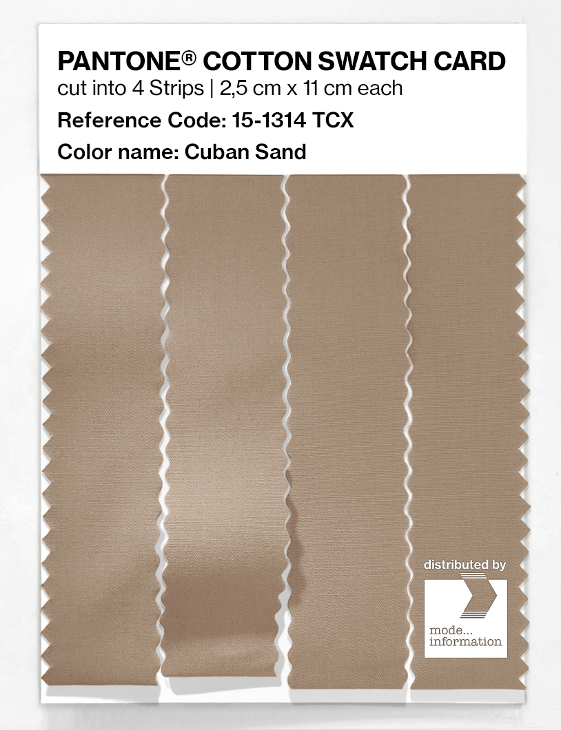 Artikelbild 3 des Artikels “PANTONE® COTTON SWATCH CARD 15-1314 TCX Cuban Sand “
