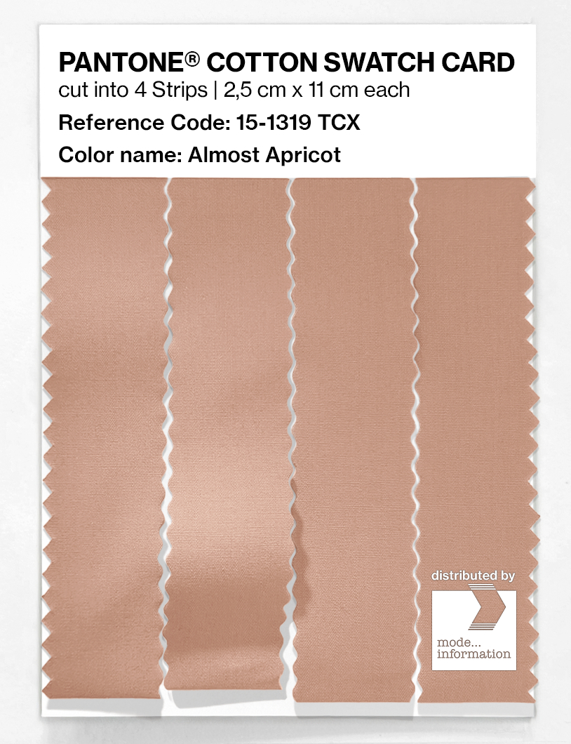Product image 3 of the product “PANTONE® COTTON SWATCH CARD 15-1319 TCX Almost Apricot ”