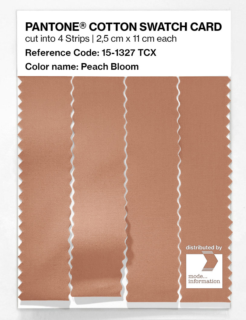 Product image 3 of the product “PANTONE® COTTON SWATCH CARD 15-1327 TCX Peach Bloom ”