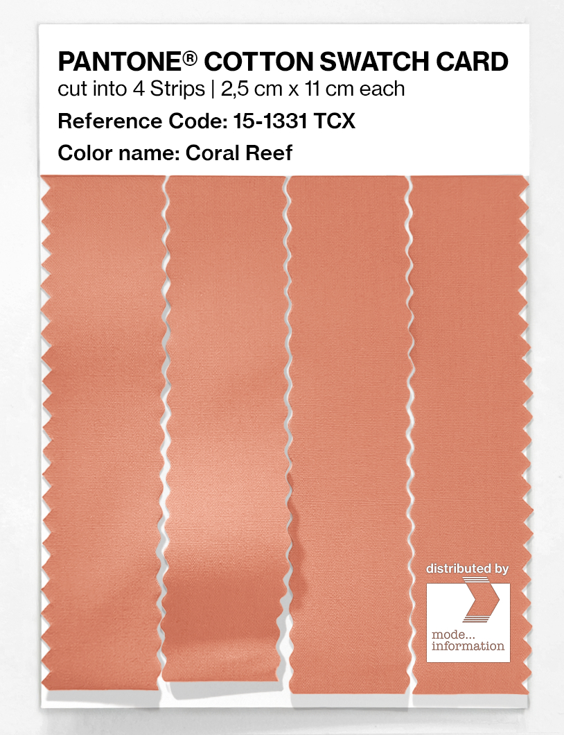Artikelbild 3 des Artikels “PANTONE® COTTON SWATCH CARD 15-1331 TCX Coral Reef “