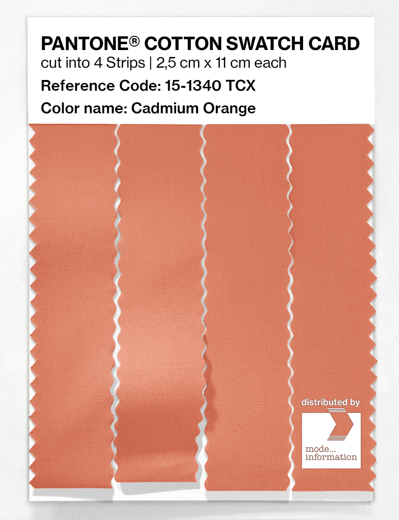 Artikelbild 3 des Artikels “PANTONE® COTTON SWATCH CARD 15-1340 TCX Cadmium Orange “