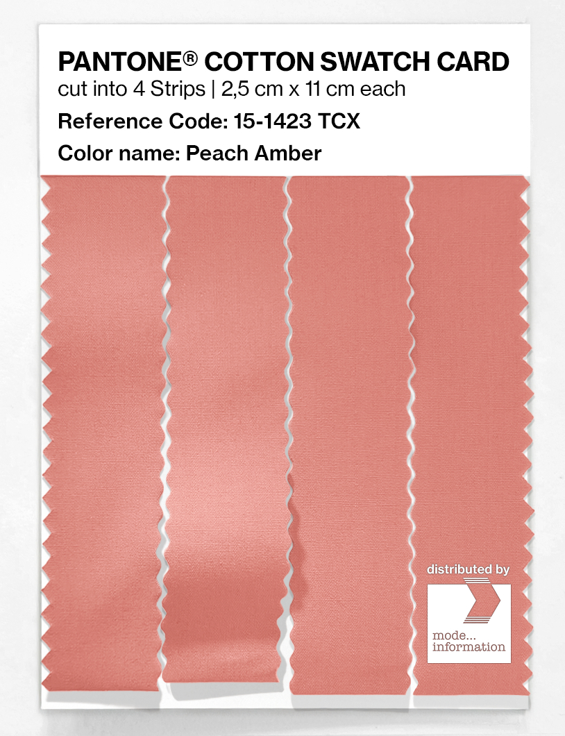 Artikelbild 3 des Artikels “PANTONE® COTTON SWATCH CARD 15-1423 TCX Peach Amber “