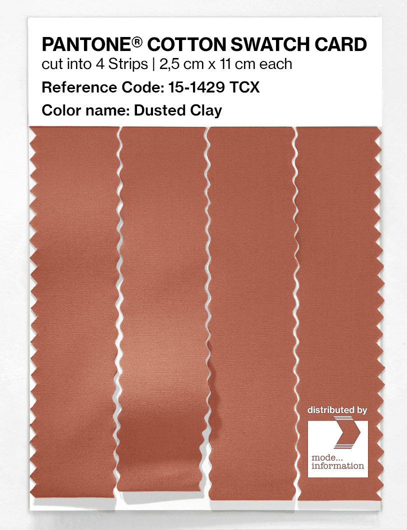 Artikelbild 3 des Artikels “PANTONE® COTTON SWATCH CARD 15-1429 TCX Dusted Clay “