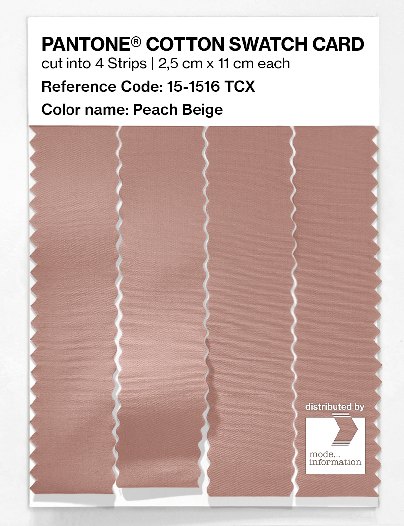 Artikelbild 3 des Artikels “PANTONE® COTTON SWATCH CARD 15-1516 TCX Peach Beige “
