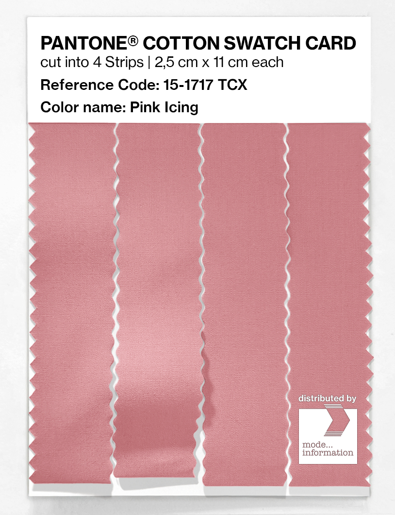 Product image 3 of the product “PANTONE® COTTON SWATCH CARD 15-1717 TCX Pink Icing ”