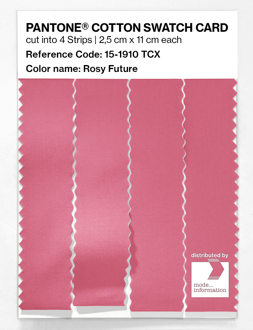 Product image 3 of the product “PANTONE® COTTON SWATCH CARD 15-1910 TCX Rosy Future ”