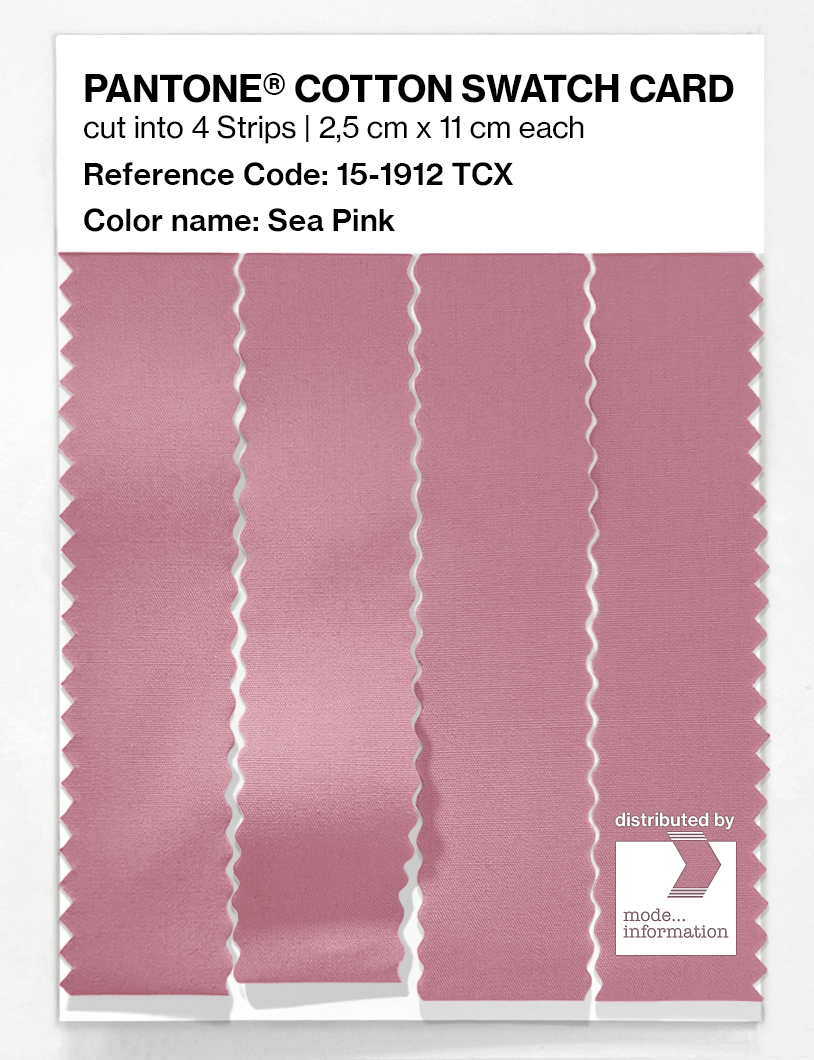 Product image 3 of the product “PANTONE® COTTON SWATCH CARD 15-1912 TCX Sea Pink ”