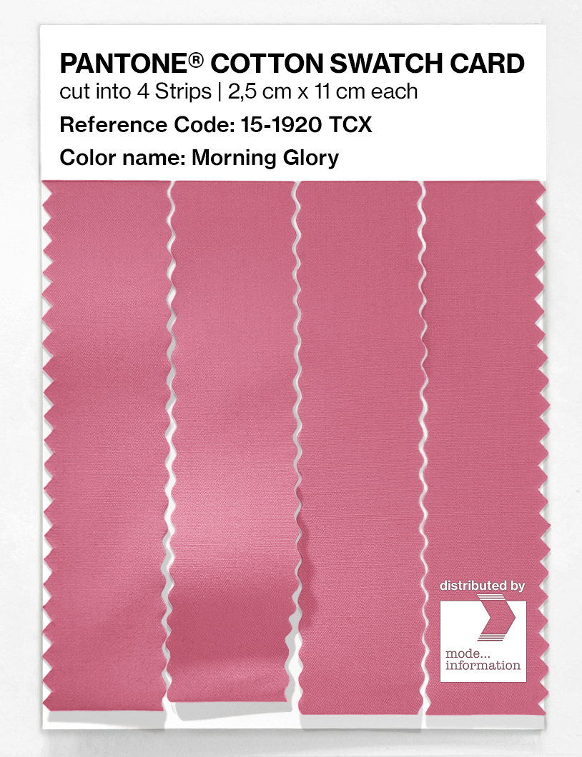 Product image 3 of the product “PANTONE® COTTON SWATCH CARD 15-1920 TCX Morning Glory ”
