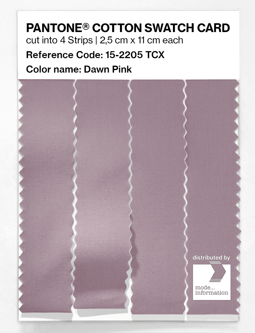 Product image 3 of the product “PANTONE® COTTON SWATCH CARD 15-2205 TCX Dawn Pink ”