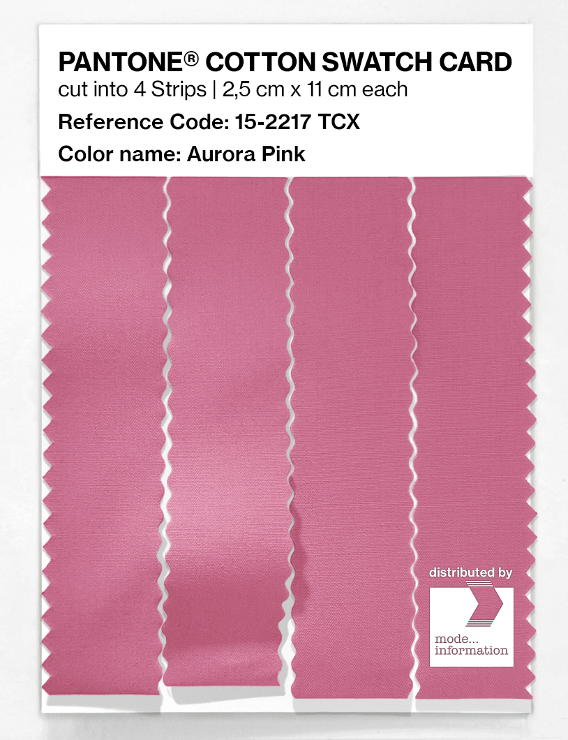 Artikelbild 3 des Artikels “PANTONE® COTTON SWATCH CARD 15-2217 TCX Aurora Pink “