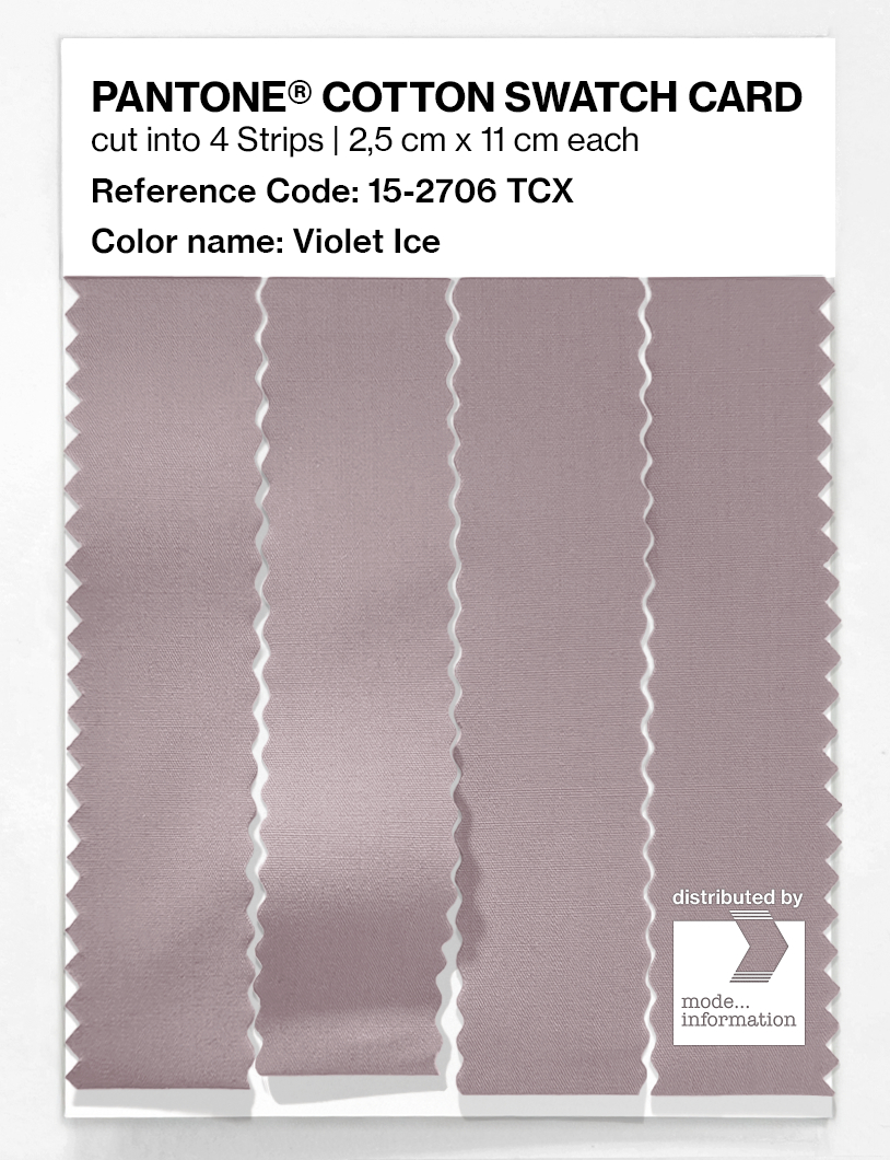 Product image 3 of the product “PANTONE® COTTON SWATCH CARD 15-2706 TCX Violet Ice ”
