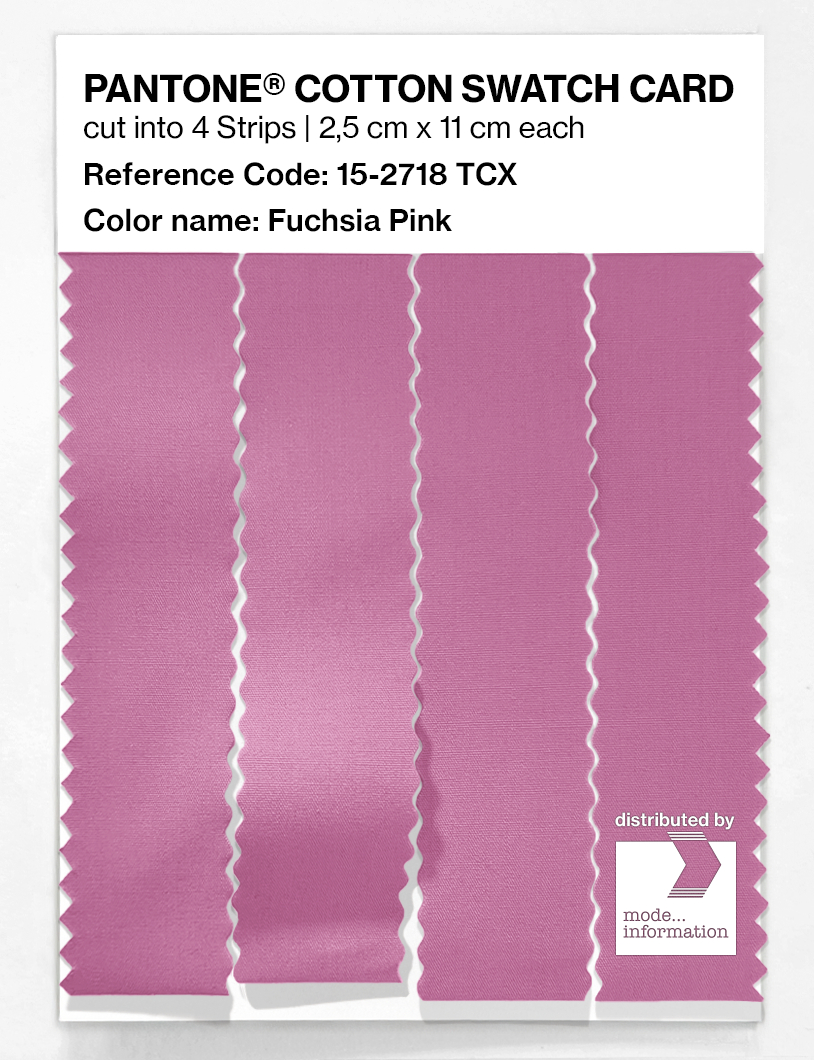 Product image 3 of the product “PANTONE® COTTON SWATCH CARD 15-2718 TCX Fuchsia Pink ”