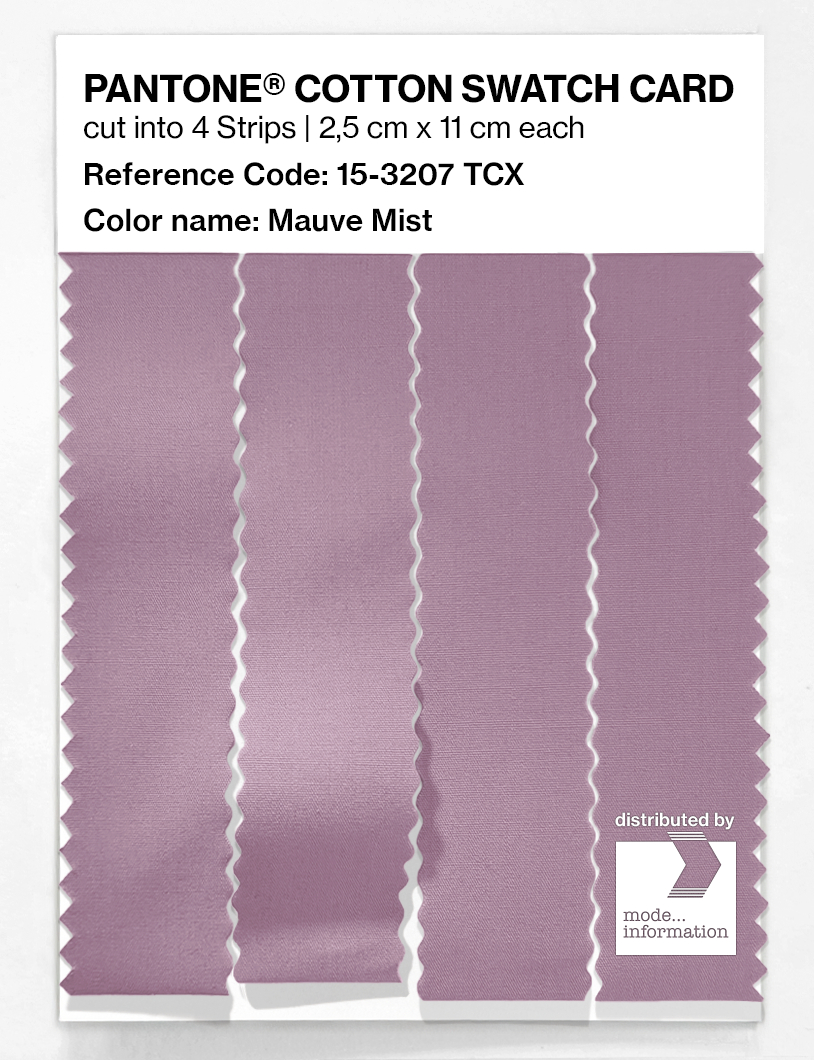 Product image 3 of the product “PANTONE® COTTON SWATCH CARD 15-3207 TCX Mauve Mist ”