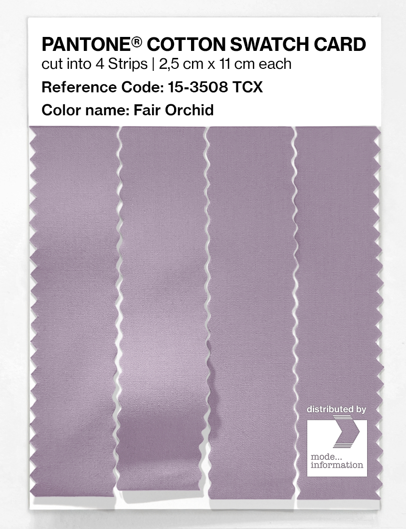 Product image 3 of the product “PANTONE® COTTON SWATCH CARD 15-3508 TCX Fair Orchid ”