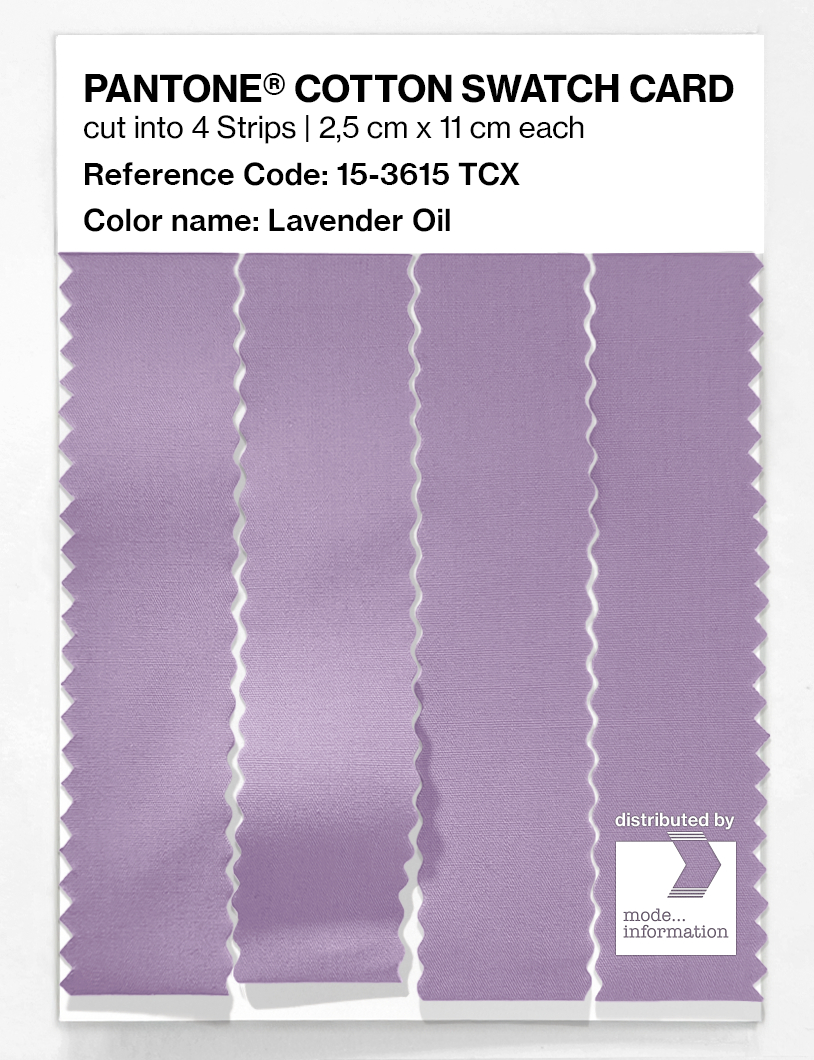 Artikelbild 3 des Artikels “PANTONE® COTTON SWATCH CARD 15-3615 TCX Lavender Oil “