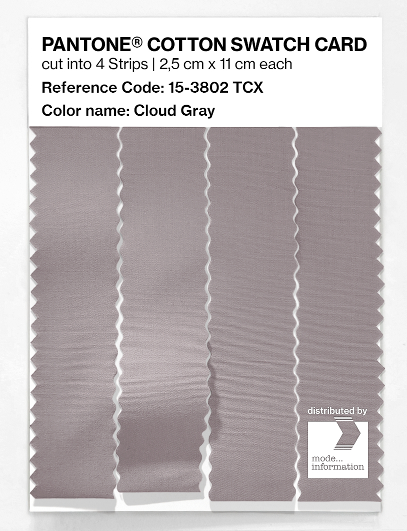 Artikelbild 3 des Artikels “PANTONE® COTTON SWATCH CARD 15-3802 TCX Cloud Gray “