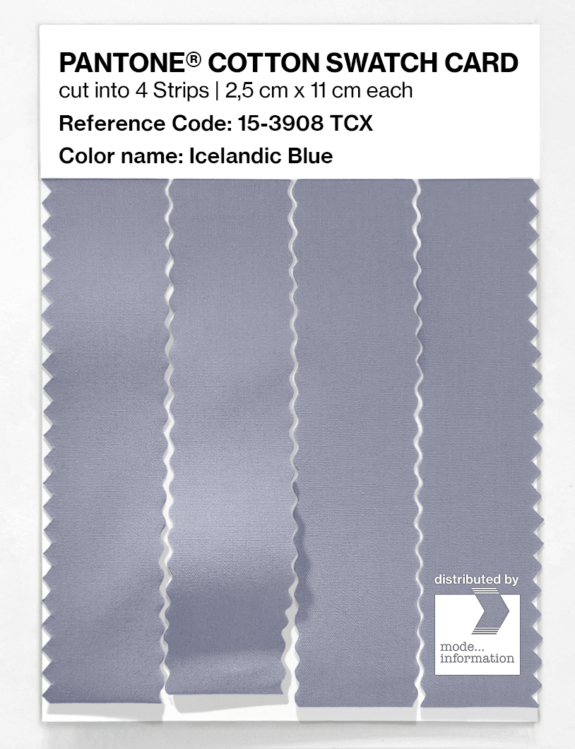 Product image 3 of the product “PANTONE® COTTON SWATCH CARD 15-3908 TCX Icelandic Blue ”