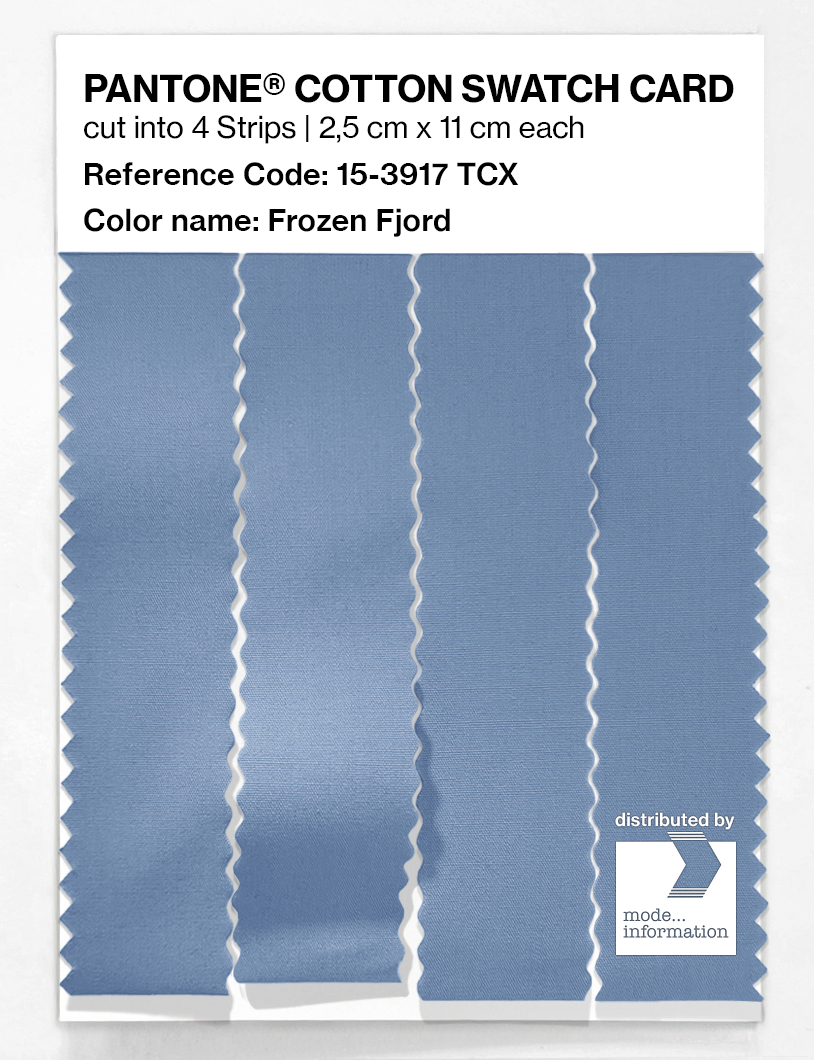Product image 3 of the product “PANTONE® COTTON SWATCH CARD 15-3917 TCX Frozen Fjord ”
