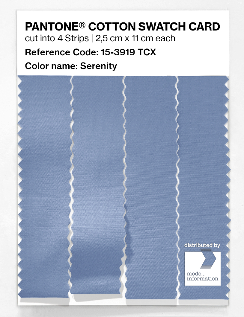 Artikelbild 3 des Artikels “PANTONE® COTTON SWATCH CARD 15-3919 TCX Serenity “