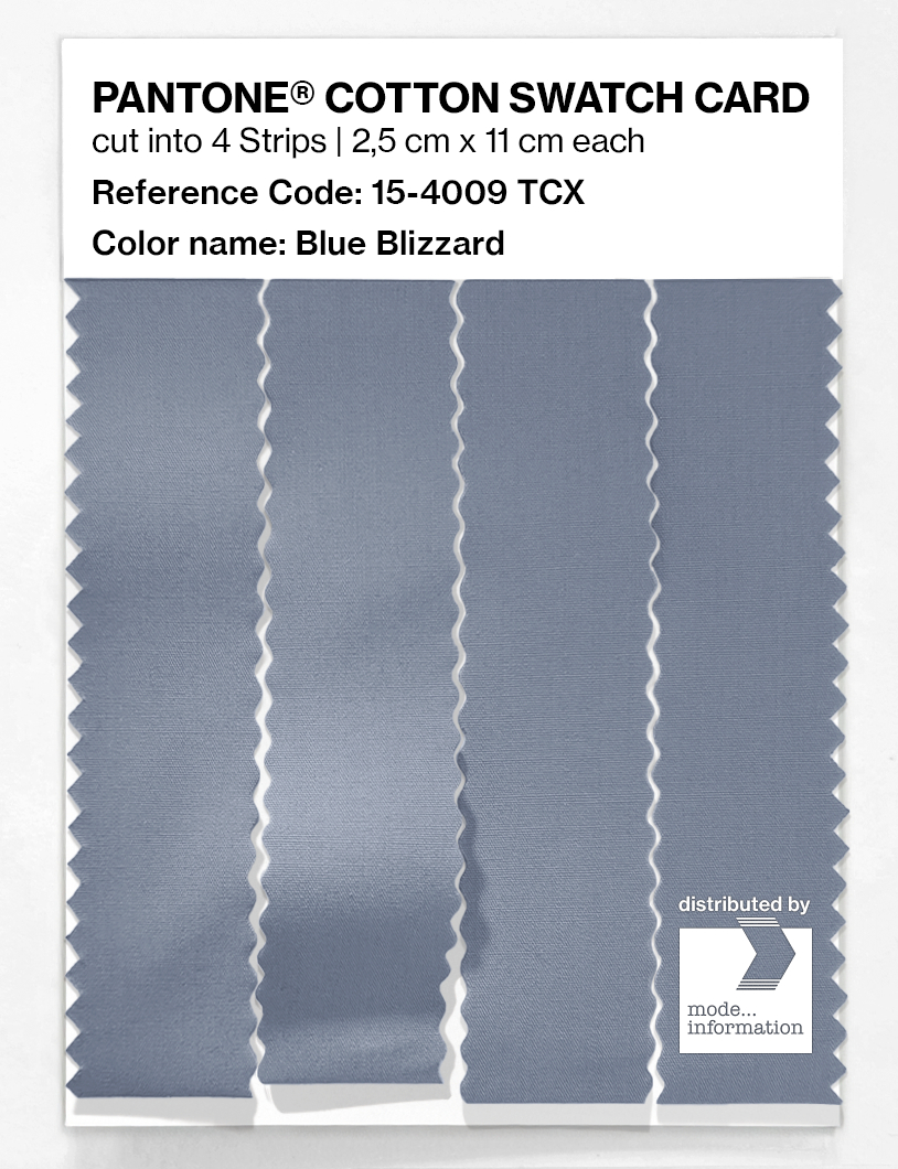 Artikelbild 3 des Artikels “PANTONE® COTTON SWATCH CARD 15-4009 TCX Blue Blizzard “